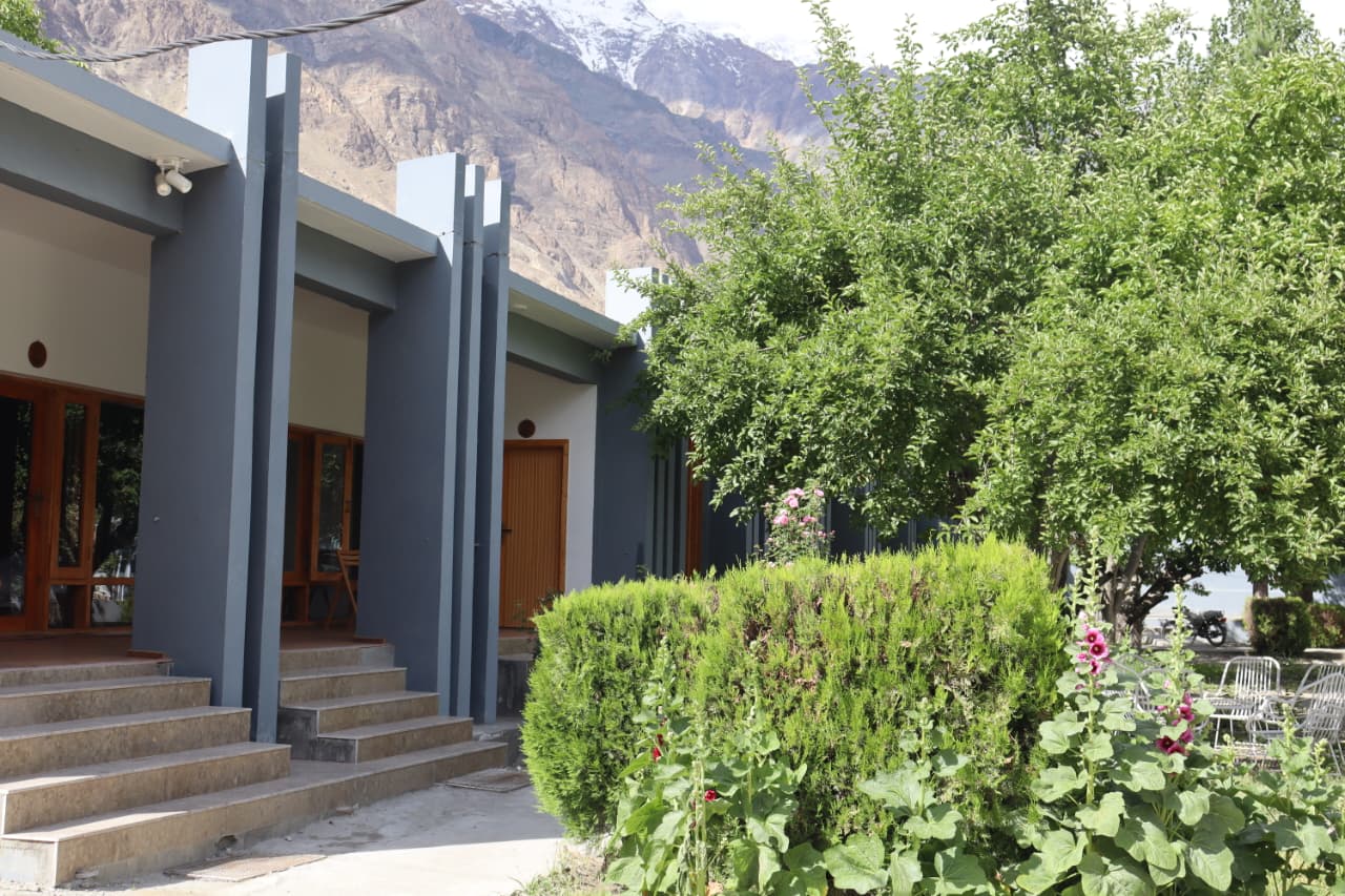 Hunza Valley panoramic view of Hunza Oriole Hotel